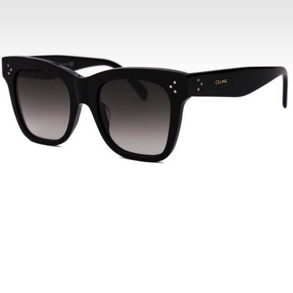 Celine Bold Three Dot Square Sunglasses CL40183F 01K - Picture 6 of 6